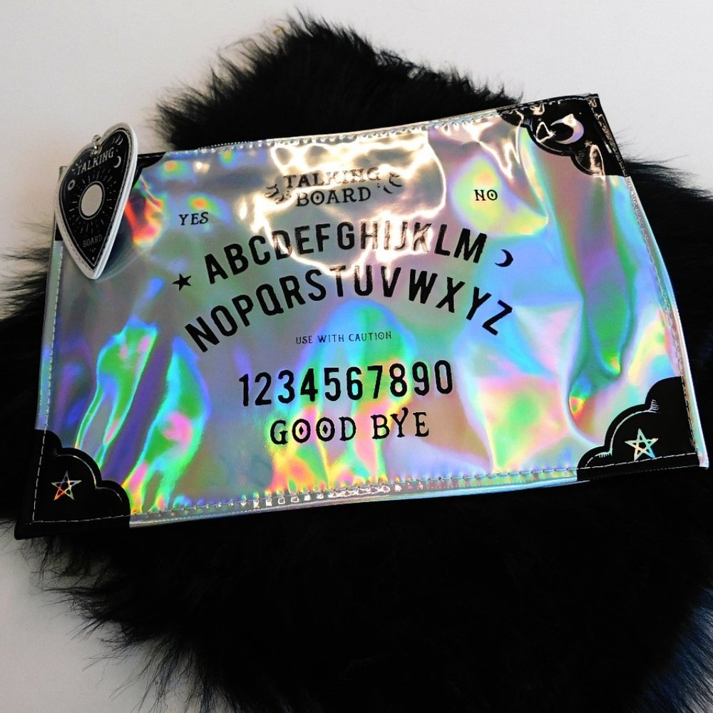 Quija Board Makeup Clutch
